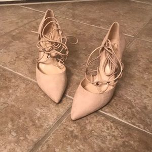 Light neutral color heels